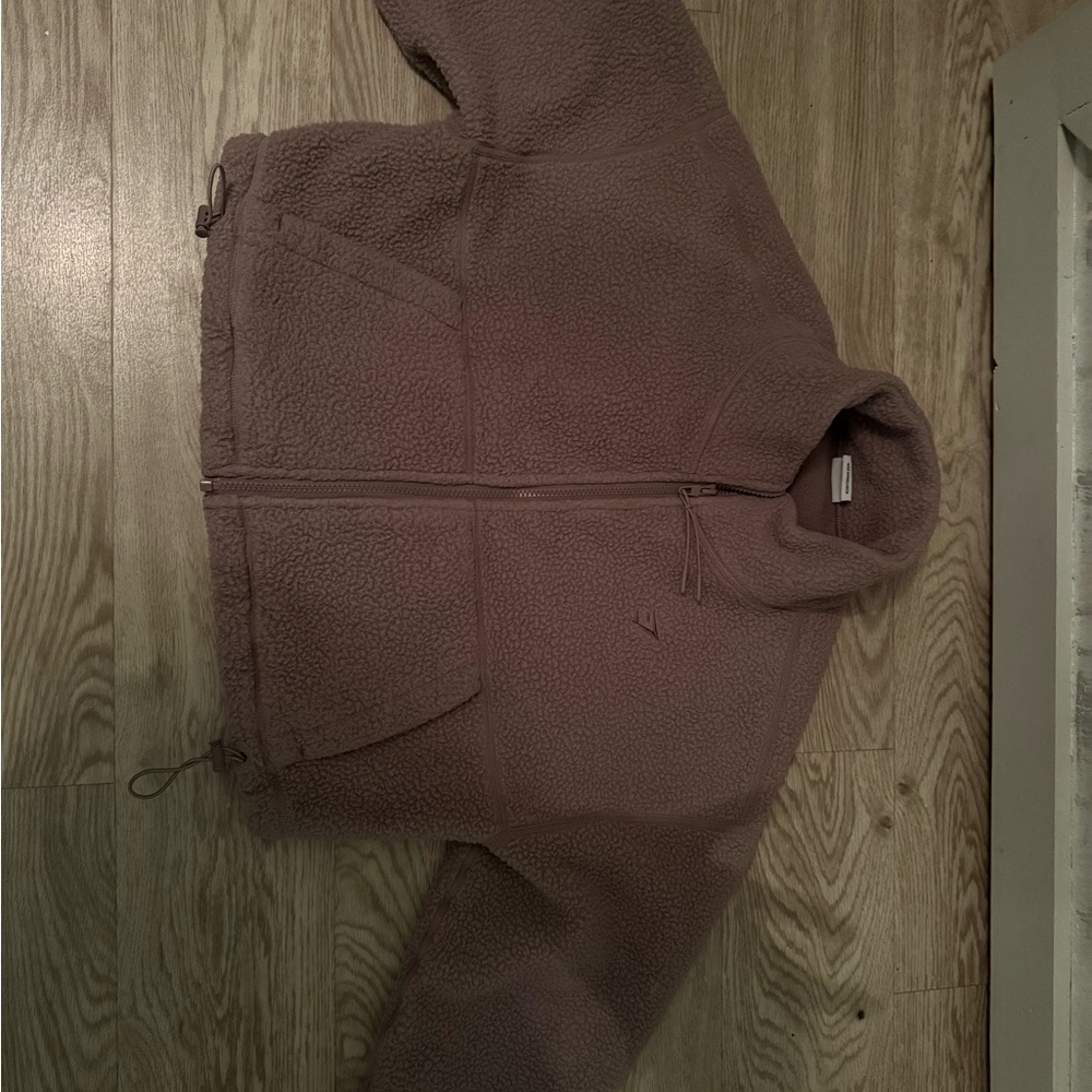 Gymshark Cozy Fleece Jacket in Mauve